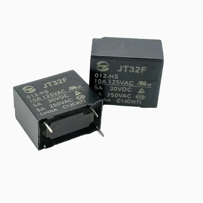 HOT NEW relay JT32F 012-HS JT32F 012HS 12V DCV12 12VDC 10A 4PIN