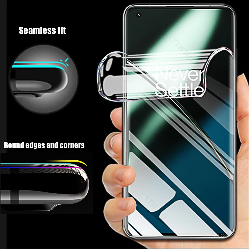 4-1pcs for OnePlus 11 11R 10R 10T 10 9 9E 9R 9RT 8 8T+ 7 7T Pro 5G Screen Protector Hydrogel Film for Oneplus11 Anti-Fingerprint