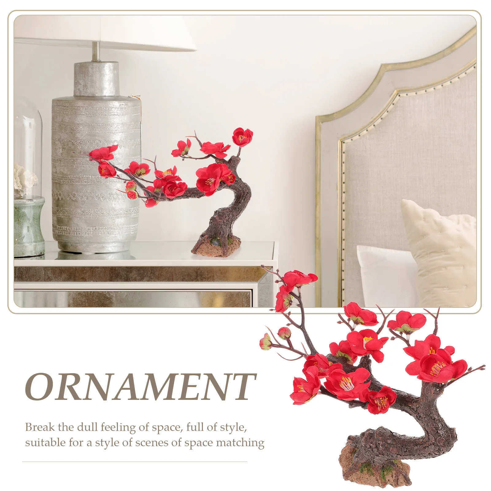 

Mini Red Resin Fake For Fake Tree Decors Home Decor Desktop Sand Garden Micro Landscape Artificial Tree Ornament