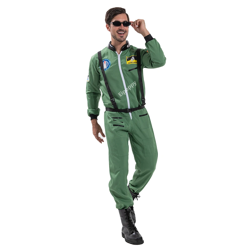 

Astronaut Costume For Men Carnival Party Fashion Spacesuit Halloween Costumes Adult