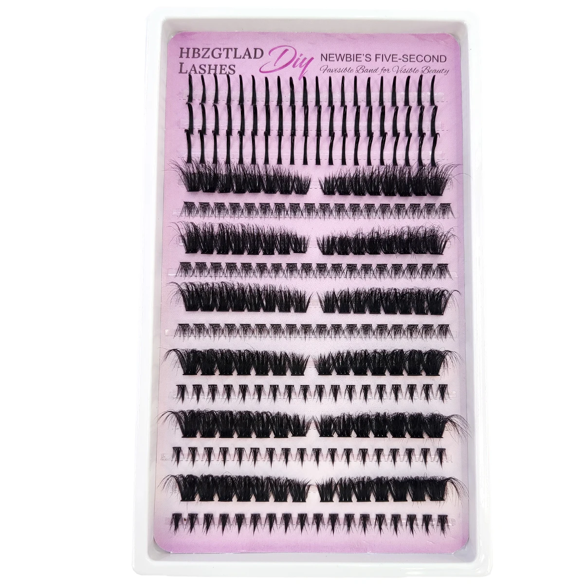 New Fluffy cluster left&right 60D-200D Bottom&Spiky Lashes Clusters Volume Individual Lashes Cluster Extensions Spikes Lashes Cl