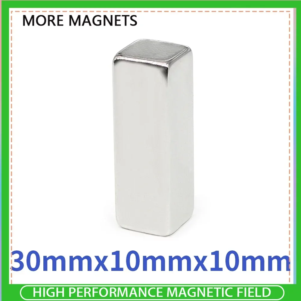 

1/2/5/10/20PCS 30x10x10mm Super Strong Sheet Rare Earth Magnet Block Rectangular Neodymium Magnets N35 Magnet