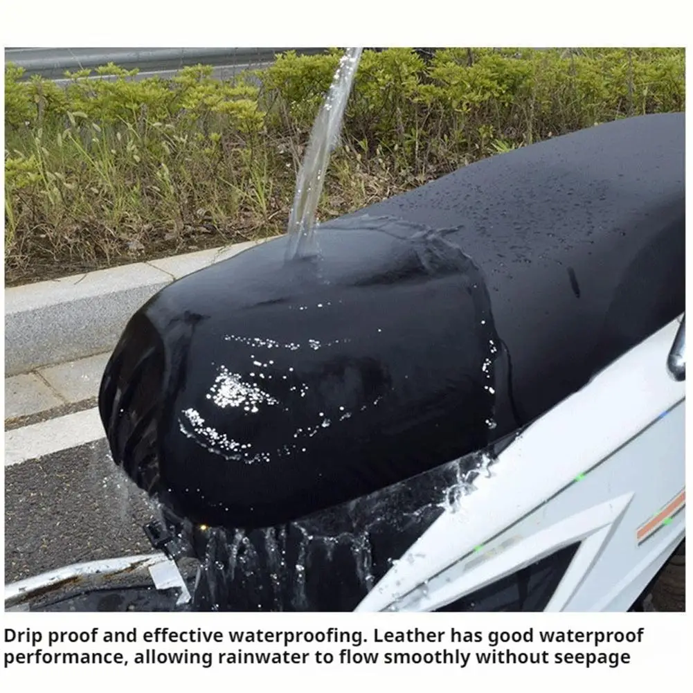 Capa universal para assento de veículo elétrico, couro pu à prova d'água com proteção solar e isolamento térmico para motocicleta/e-bike durante todas as estações