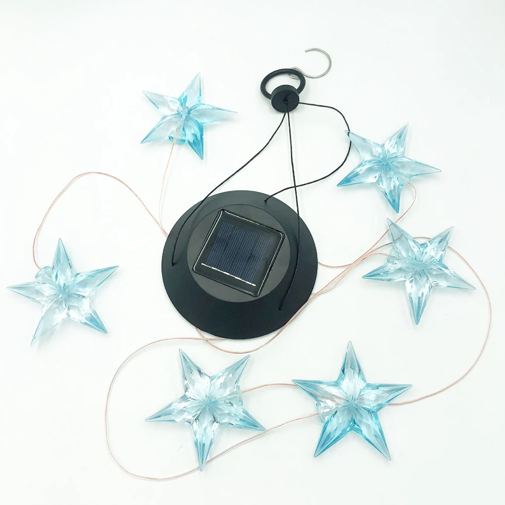 

Solar Star Wind Chime Light 6 No Fade Durable Plastic Auto on Off Garden Patio Yard Decor Solar Wind Chime Light