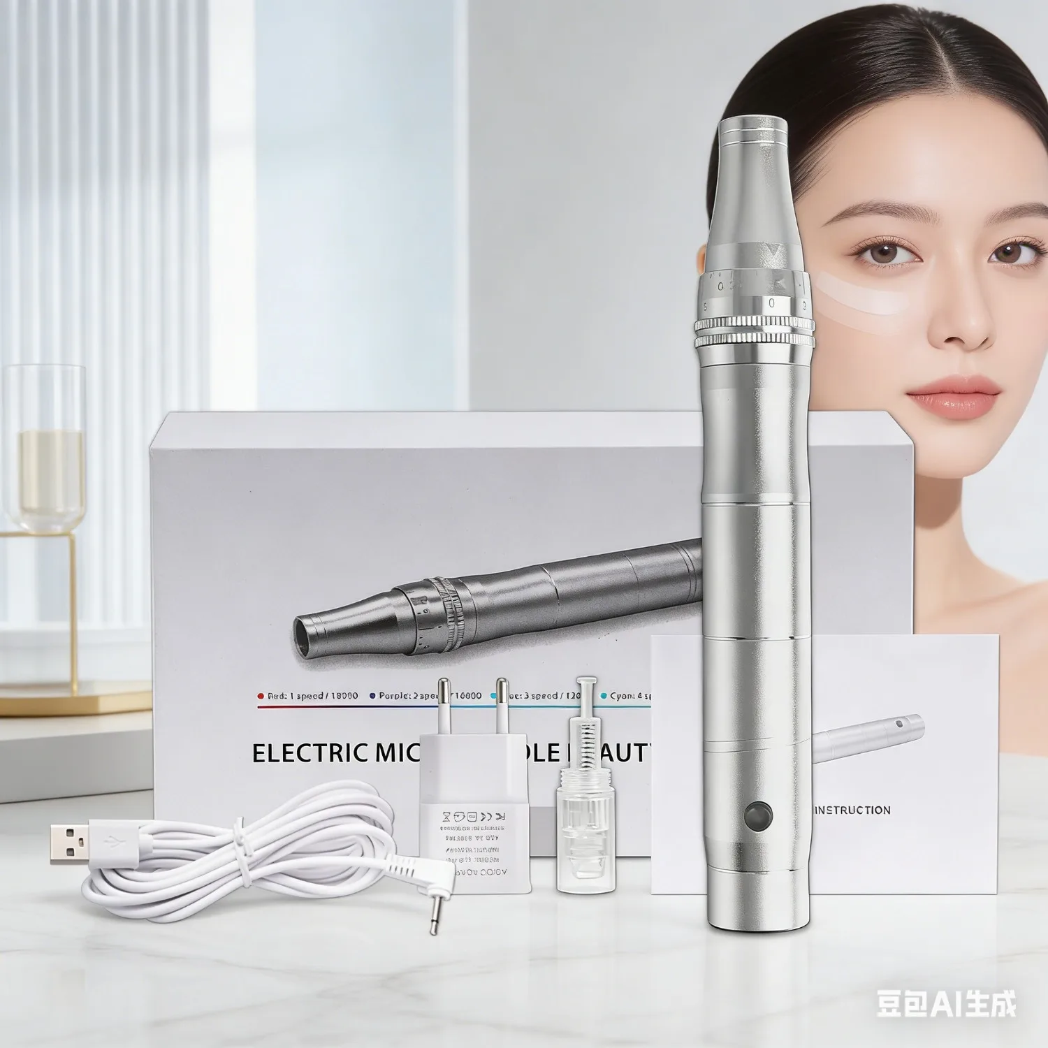 dermapen-sans-fil-appareil-de-soin-de-beaute-dermapen-electrique-silencieux-cartouche-d'aiguilles-embouts-de-micro-aiguilles-nano-micro-aiguilles