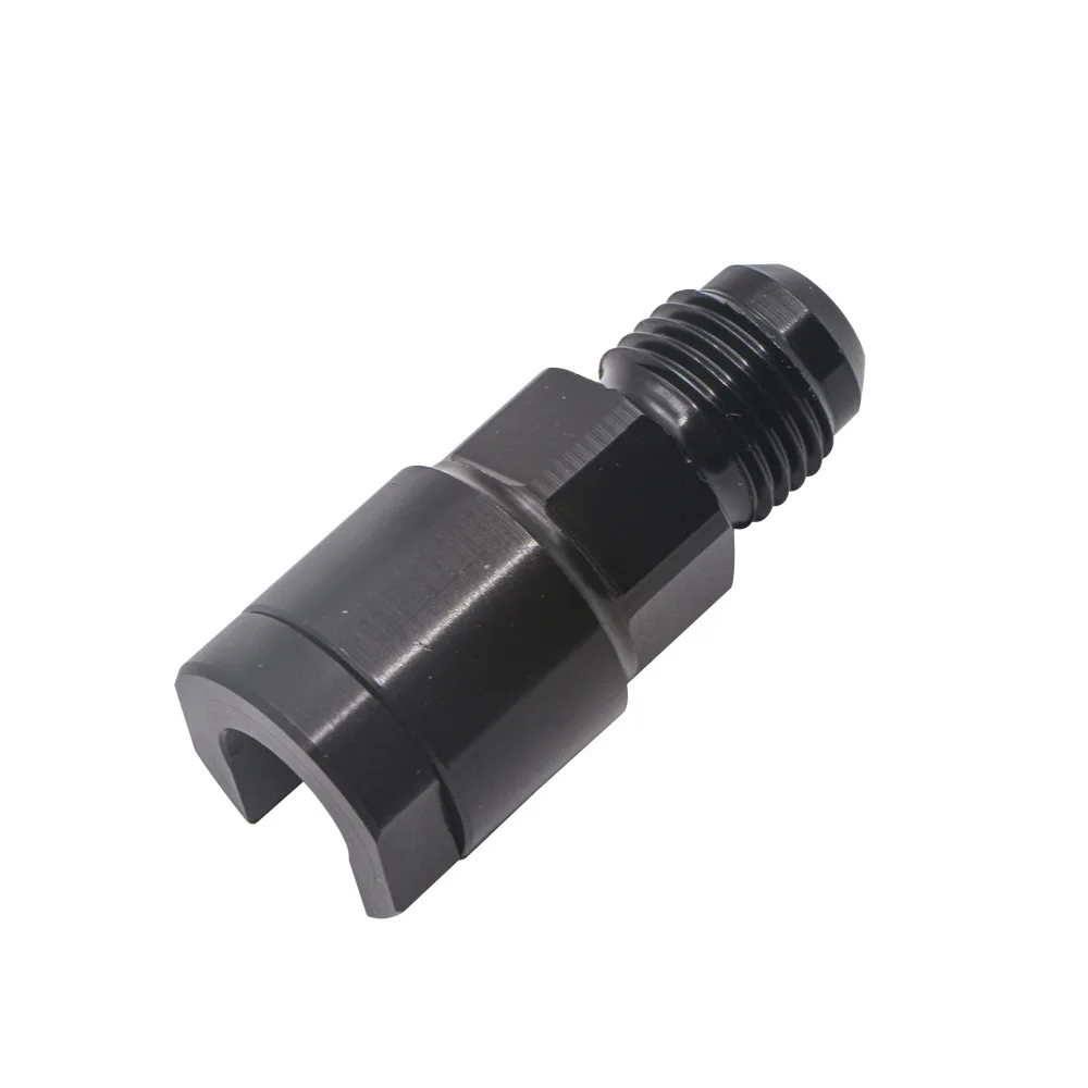 الألومنيوم خط الوقود EFI محول المناسب-6 ذكر إلى 3/8 ، 6AN ذكر إلى 5/16 "قطع الاتصال السريع دفع الصلب النفط الوقود محول