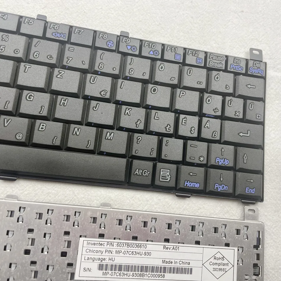 Hungarian Laptop Keyboard For TOSHIBA NB100 NB101 NB105 MP-07C63HU-930 6037B0036610 HU Layout