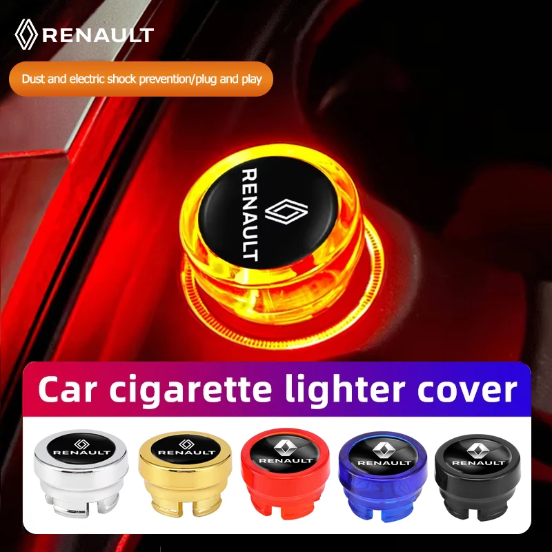 Auto-Zigarettenanzünder-Staubschutzabdeckung, staubdichte Dekoration für Renault Clio Koleos Megane Espace QM6 Kadjar Captur Scenic Duster Twin