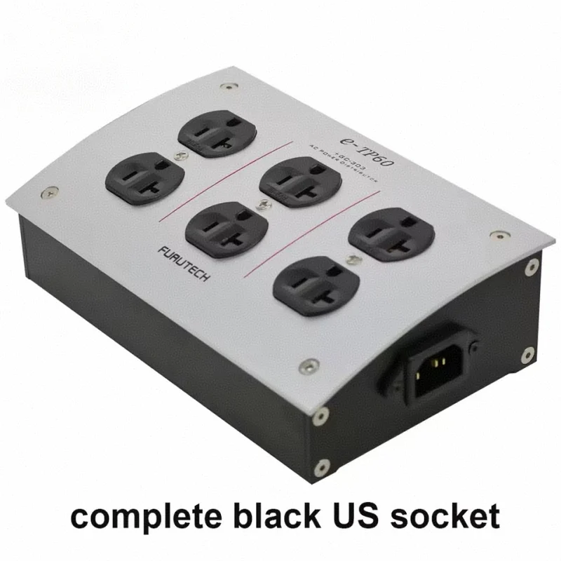 

QINCROWN E-TP60 US Power Strip AC 125V-250V 50/60Hz 15A 15amp IEC Inlet AU Electrical Plug Socket Power Filter