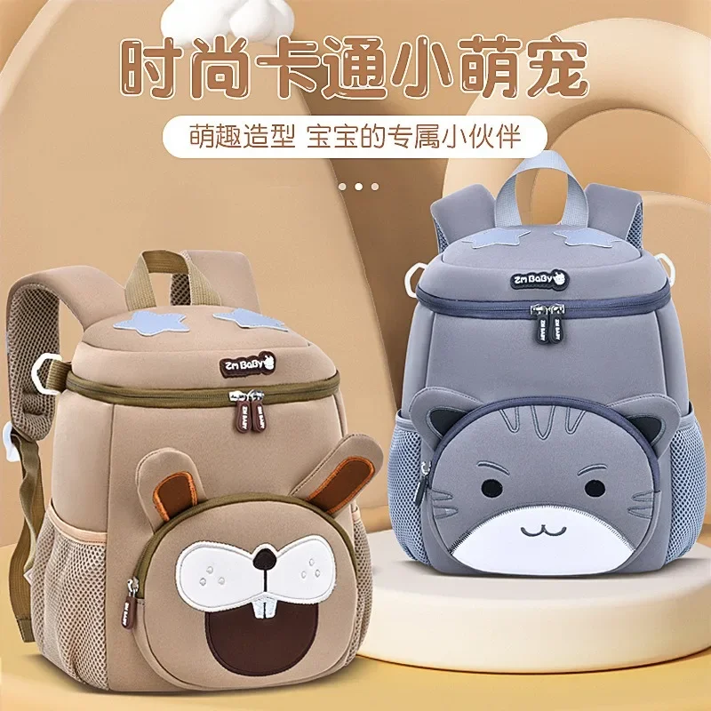 Kindergarten NEW Boys Cartoon Cute Shoulders 2024  Lightweight Breathable Waterproof Schoolbag Kids Mini Backpacks