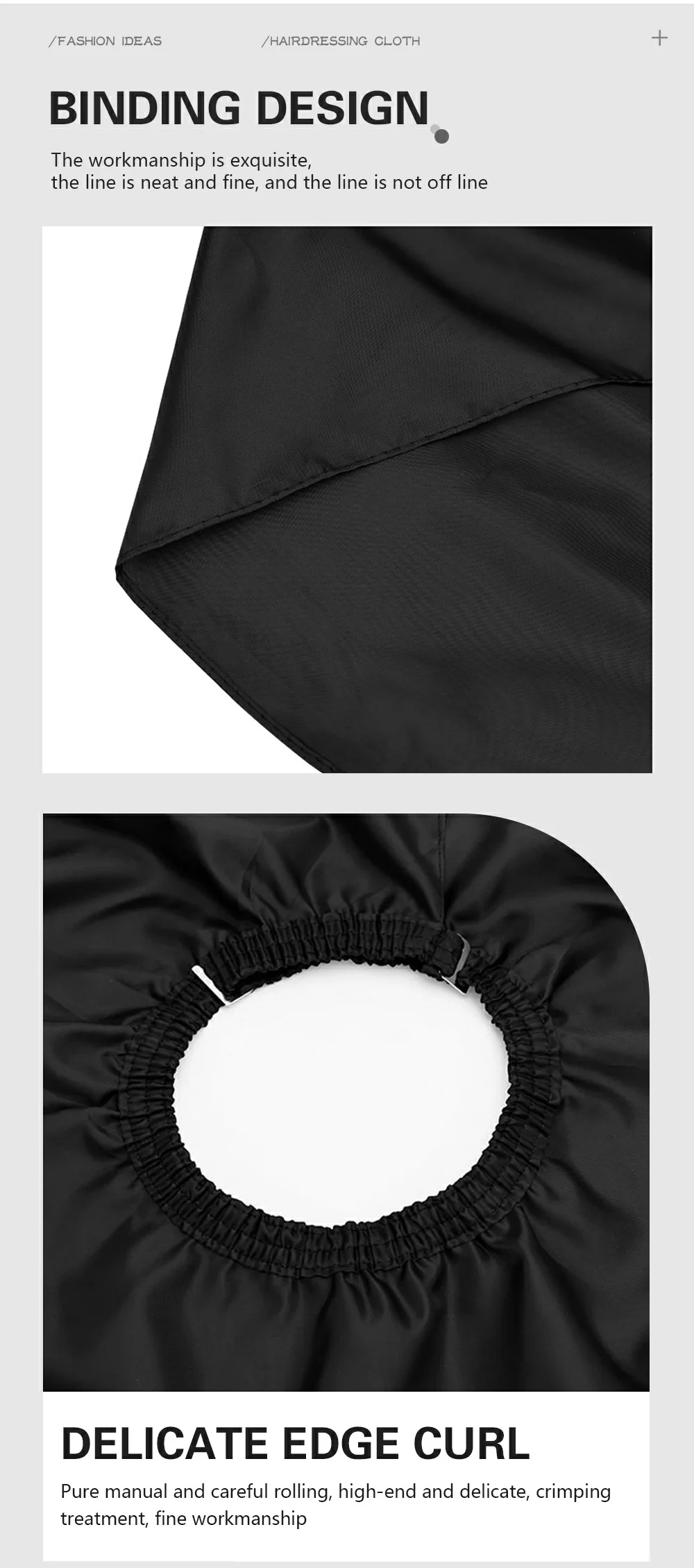 Neue Friseur Haars chneide umhänge Retro wasserdichtes Friseur kleid profession elle anti statische Haars tyling Stoff Salon liefert Werkzeug – Detail 6