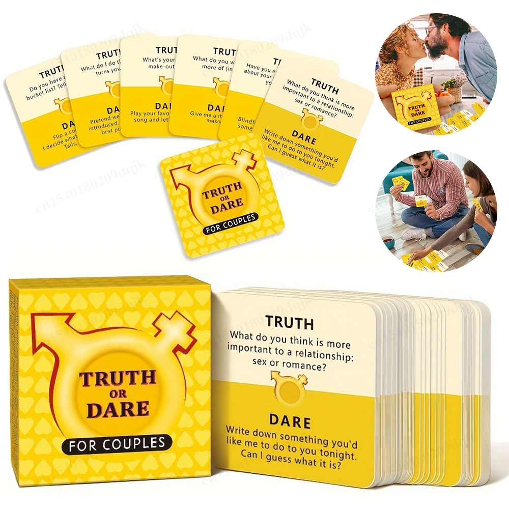 Truth or Dare for Couples Card Game Drunk Couples Drinking Game Card Romantic Game Christmas Halloween Thanksgiving Gift