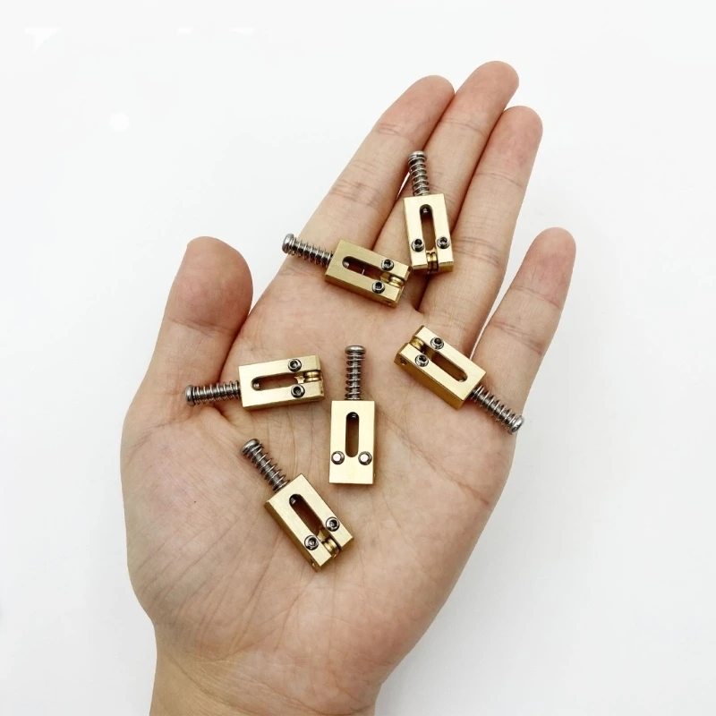 

Pack of 6 Precisions Engineered Headless Guitar Tremolo System with Roller Saddles Metal Construction Reduces Friction 24BD