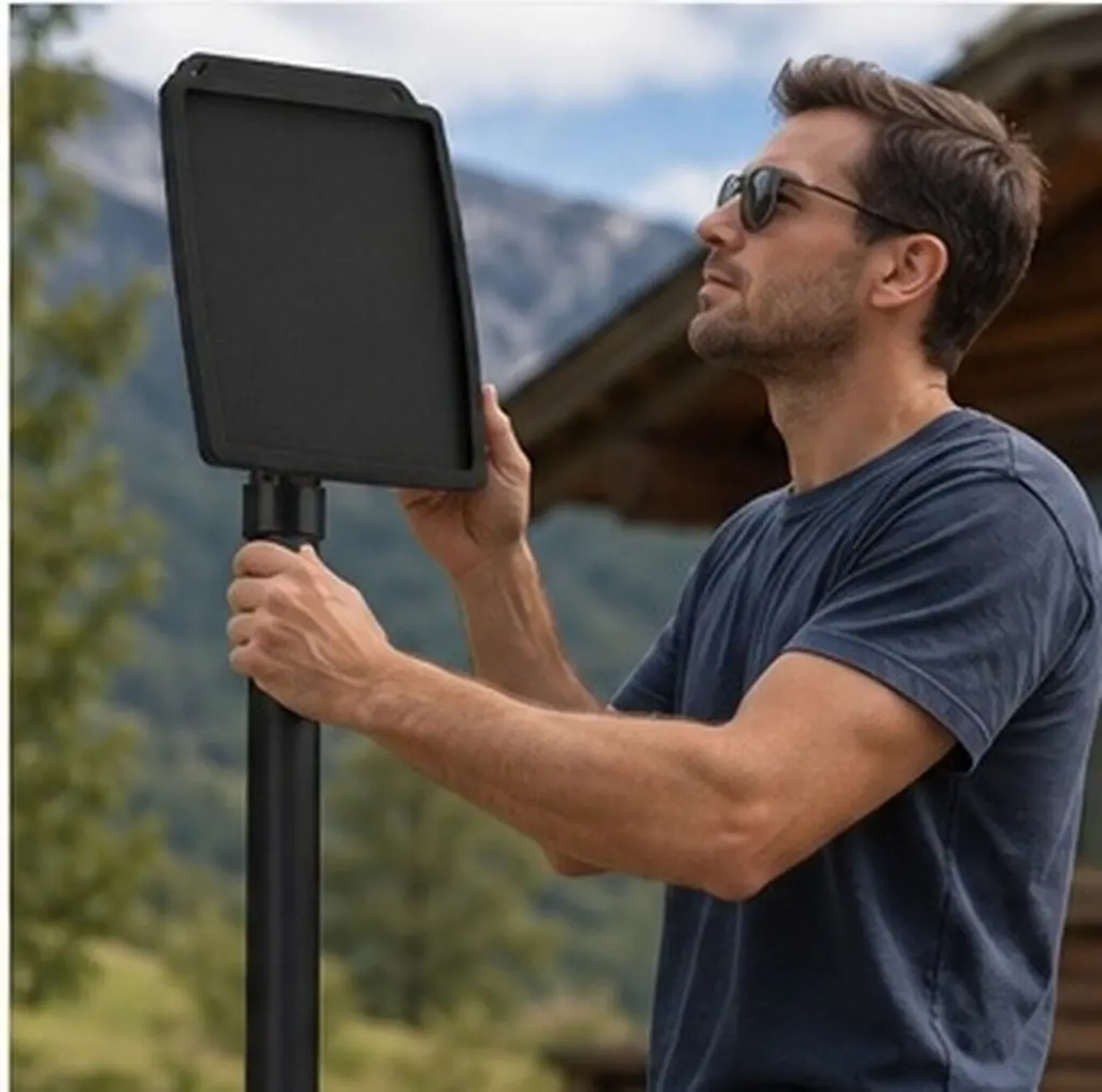 Silicone Satellite Dish Protective Cover – Waterproof, Hail & Impact Resistant, Dustproof Outdoor Cover Black