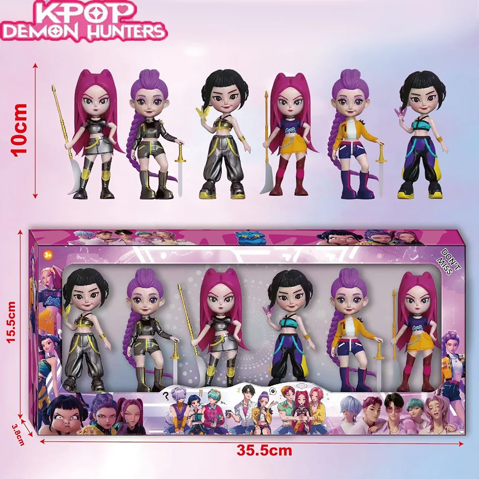 Figura de cazadores de demonios Kpop de alta apariencia, figuras de cazadores de demonios Kpop, juguete Derpys Tiger Rumi Mira Zoey Sussy, adornos