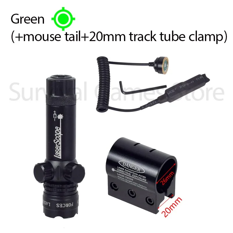Taktisches Gewehr Red Dot Laser Green Dot Laser Sight 532nm Umfang SureFire M600B M300 M300B M300C Airsoft Waffen Taschenlampe Jagd Scout Fackel Druckschalter Picatinny und Montage Jagd Riflescope 20 – Detail 18