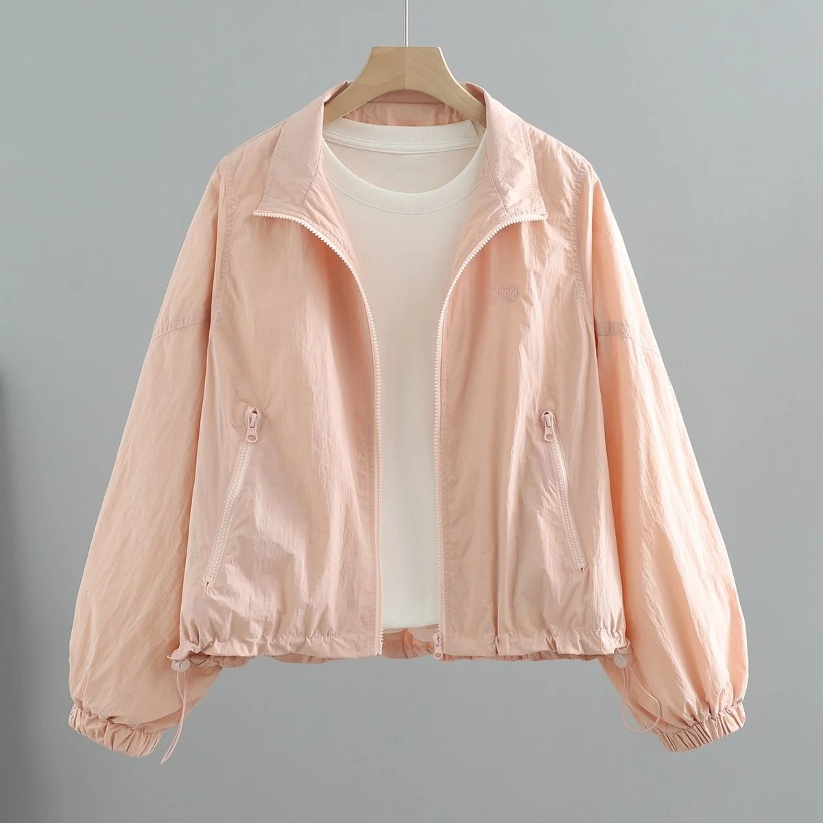 

Новые пальто, куртки, осенняя одежда, женские гоночные нашивки, темно-синие нашивки с вышивкой на молнии, черные ветрозащитные однотонные передние карманы