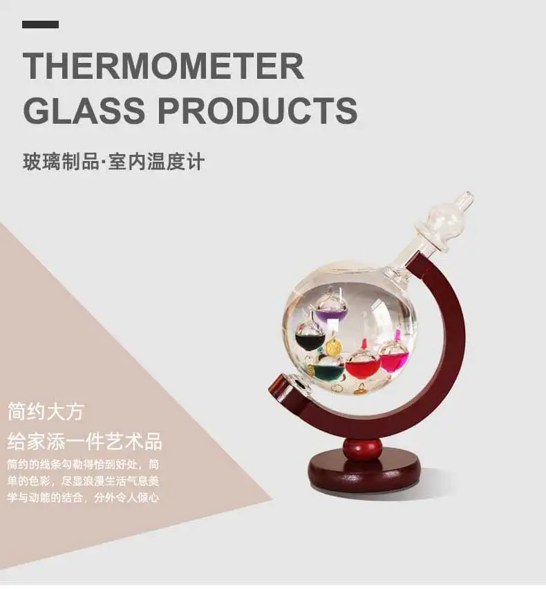 مجموعة متنوعة من موازين الحرارة غاليليو، زخارف إبداعية لغرفة المعيشة والمكتب، هدايا للأصدقاء، هدايا عيد الميلاد #6