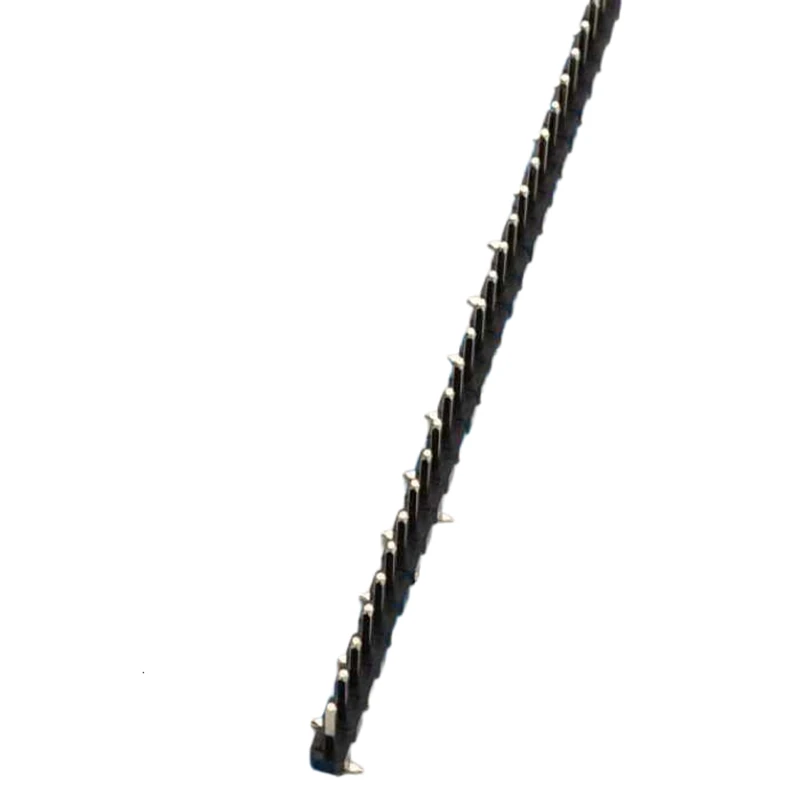 1.27mm single-row pin SMD surface mount 1*40P 1*50P gold-plated eco-friendly single plastic cross-over staggered SMT