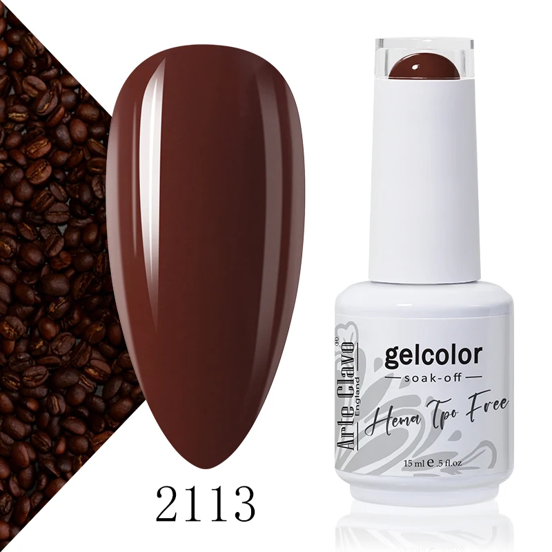 Arte Clavo Rose Red Kleur Serie 15 ml Gel Nagellak Hot Koop Langdurige Losweken Vernis Hybrid Nail Art top Bsae Maincure