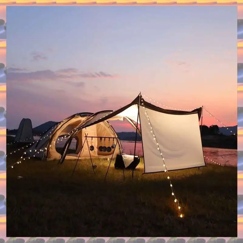 

ABML 1 PCS String Waterproof Rechargeable Light Outdoor Atmosphere Ambience Tent Decor Armygreen