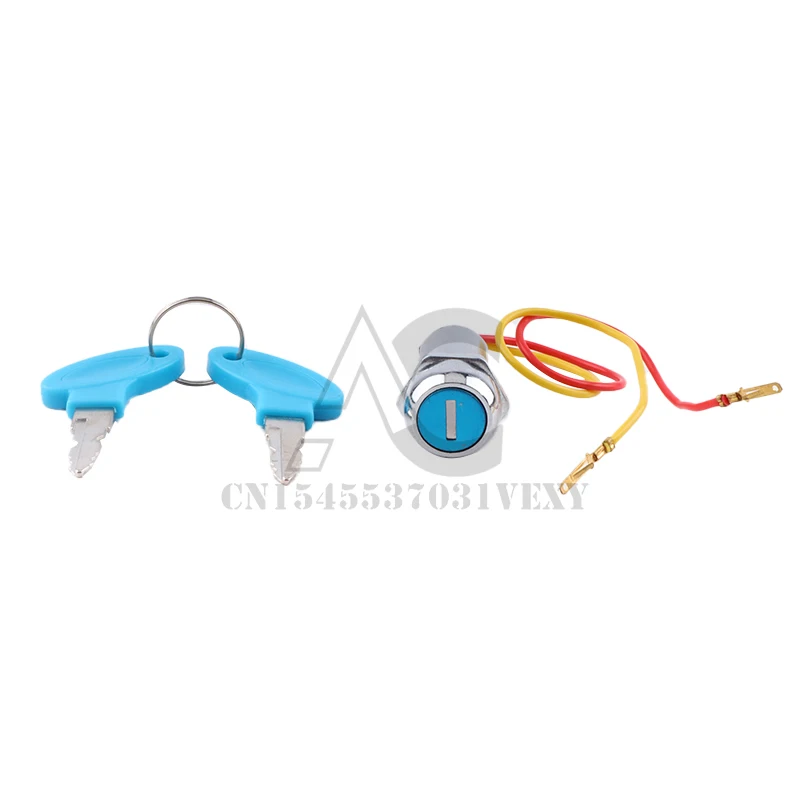 Universal Starting Switch Key Lock Wires Ignition Power Keys Switch For Electric Bike Scooters E-Bike