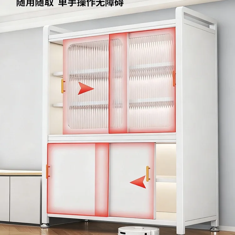 Balcony storage cabinet against the wall Integrated sun and moisture protection household steel  large capacity