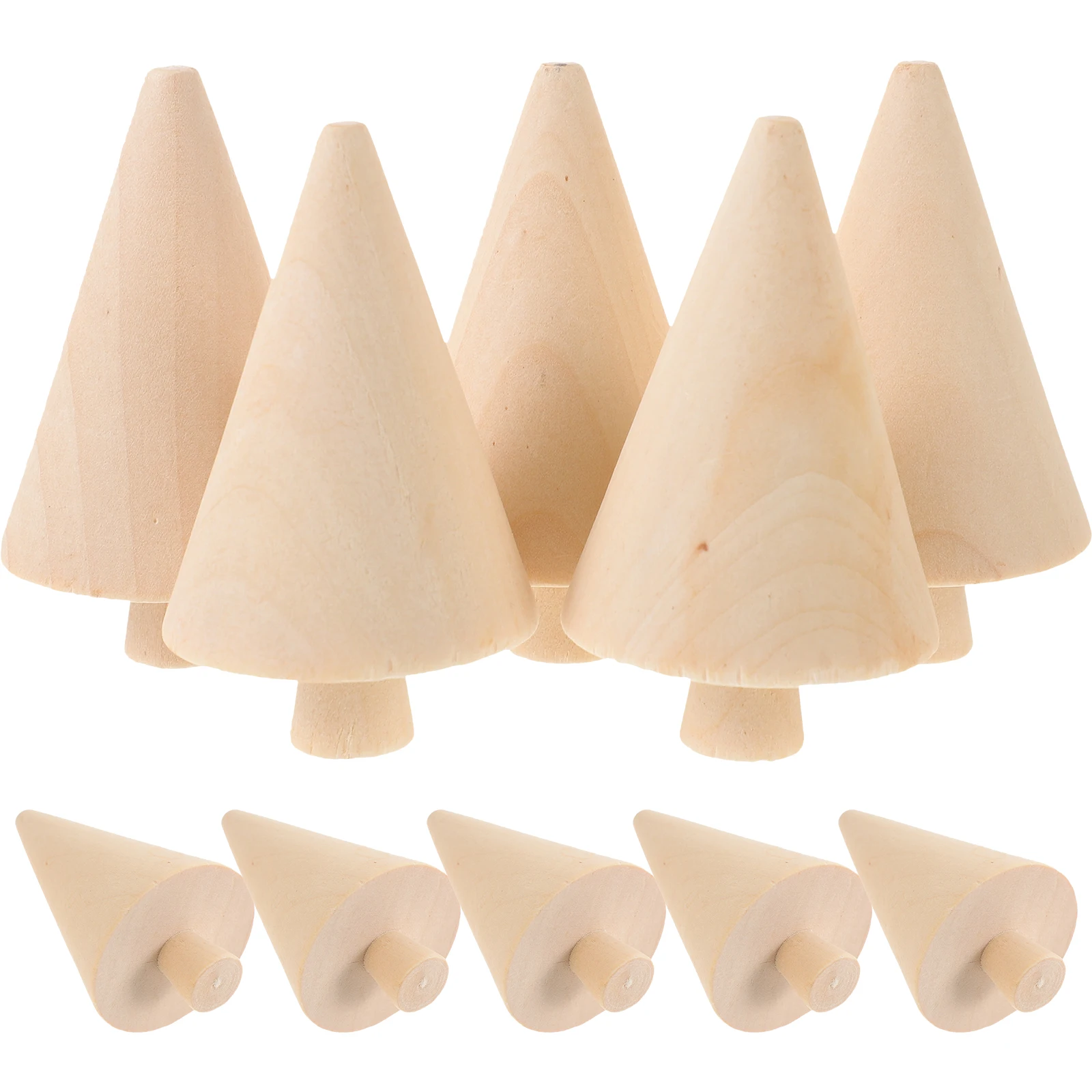 

Wooden Tree Decoration Unfinished DIY Craft Ornament Christmas Xmas Tree Mini Natural Wood Embellishment for Valentine’s Day