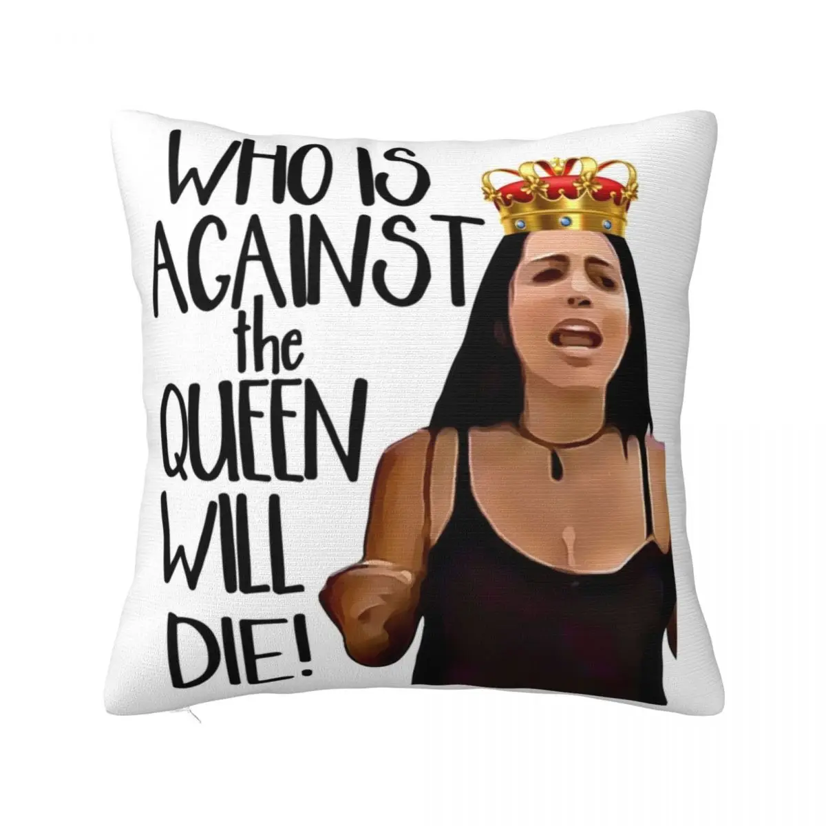 

90 Day Fiance Larissa Who Is Against the Queen Will Die Throw Pillow christmas decorations 2024 covers for pillows