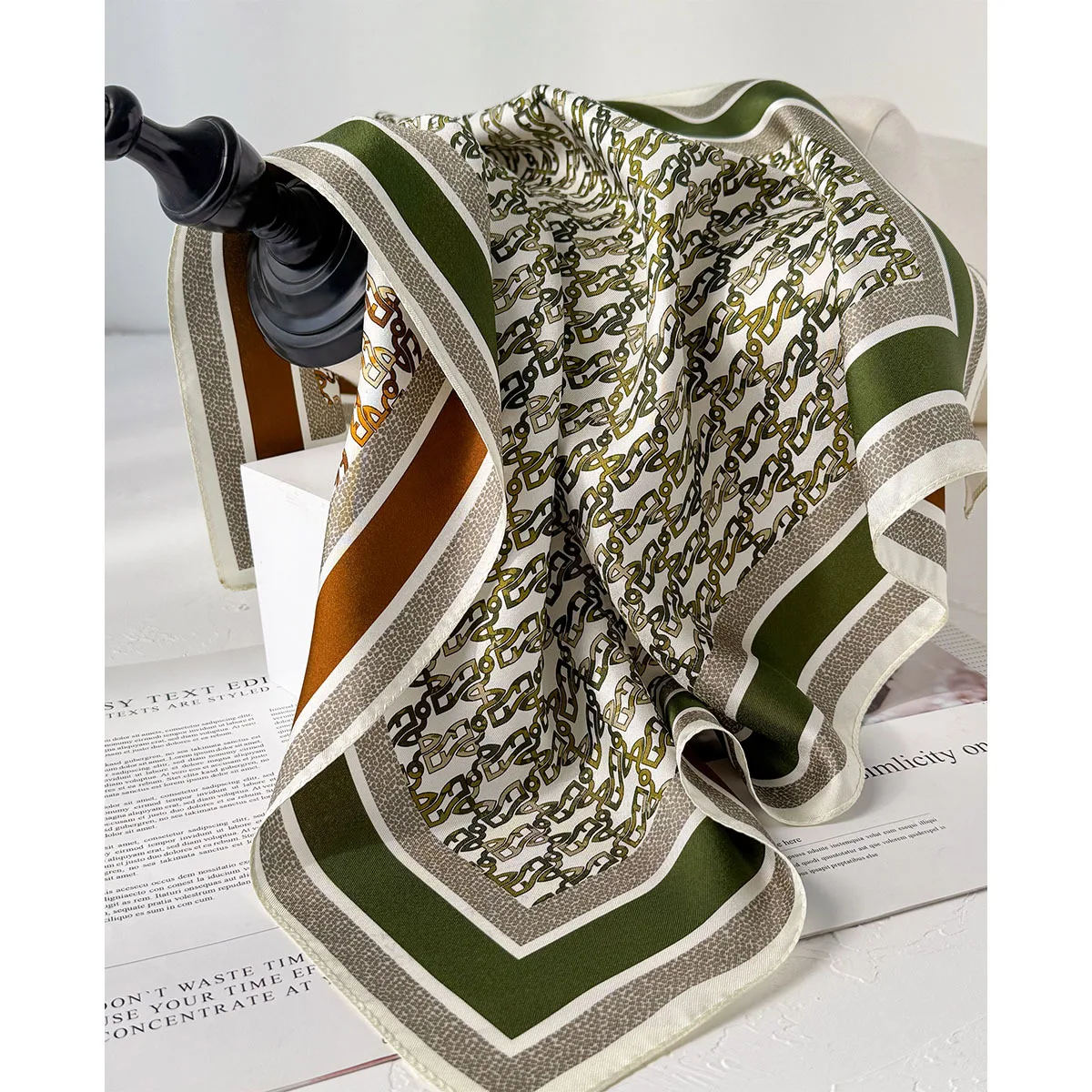 

100% натуральный саржевый шелковый шарф для женщин, галстук на шею, двухсторонний женский платок, повязка на голову, шаль, квадратный шейный платок, шарфы-хиджабы