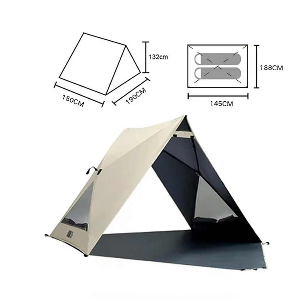 Imagem -06 - Barraca de Acampamento Ultraleve para Exterior Automática à Prova Dágua com Proteção uv Dobrável com Mosquiteiro