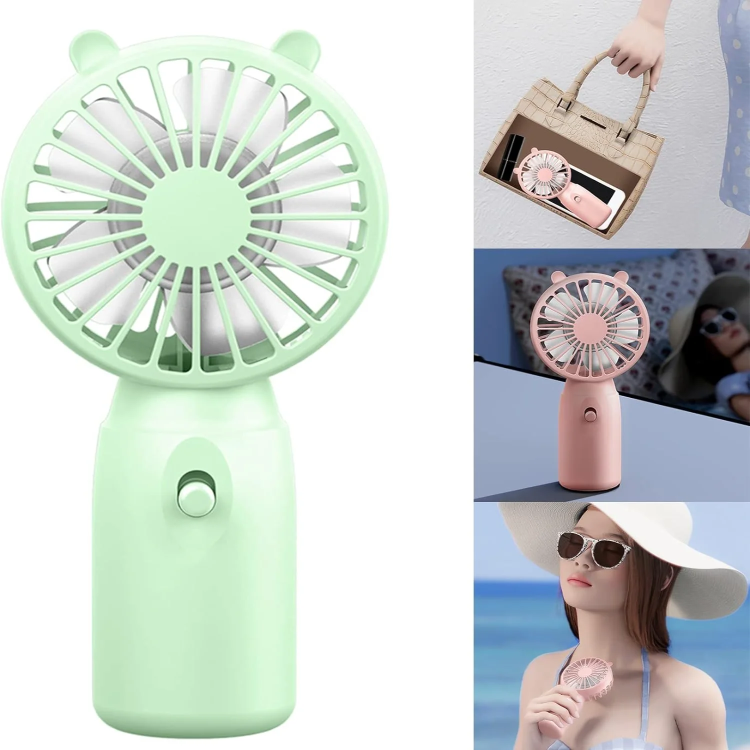 Small Personal Fan  Fan Portable Fan AA-Battery Operated Pocket Fans (Batteries Not Included) AA-battery  Fan Small Fan  Portabl