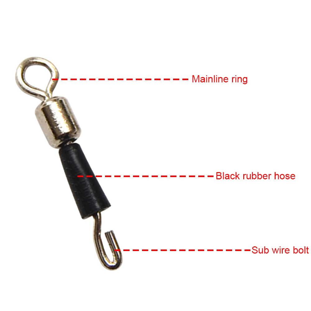 50-200Pcs Carp Fishing Quick Change Feeder Swivels Method Feeder Fishing Accessories Swivel Snaps Carp Fishing Tackle Connector