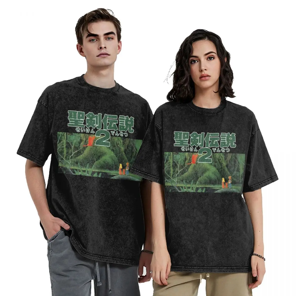 

Secret of Mana Japanese Version Promotional Artwork (Seiken Densetsu 2) T-Shirt new edition cute tops tops mens plain t shirts