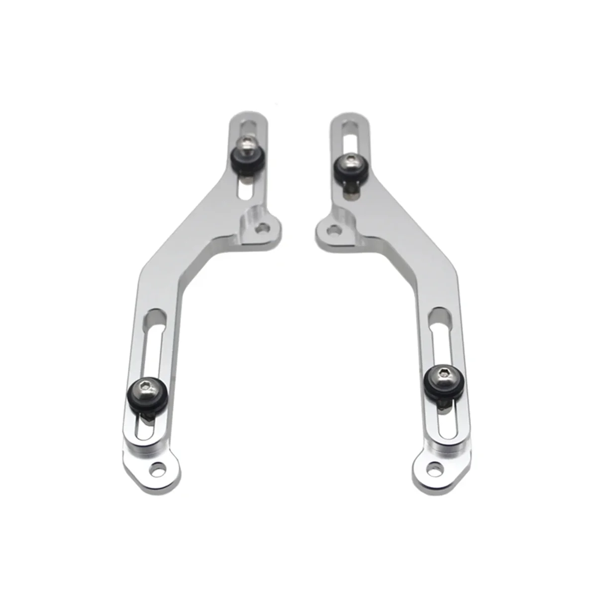 Motorcycle Windscreen Adjusters for Honda XL750 XL 750 Transalp 750 2023 2024 CNC Aluminum Windshield Bracket(Silver)