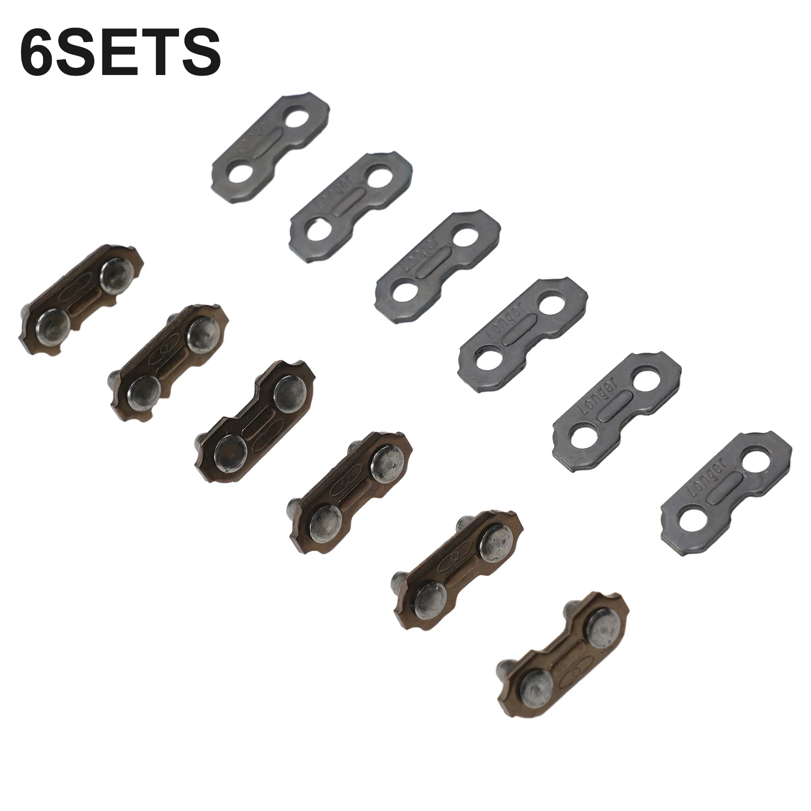 Chainsaw Chain Joiner Link Outdoor 17.4mm X 7.4mm Garden Power Tools 3/8 0.063 6pcs Accessories Black High Quality