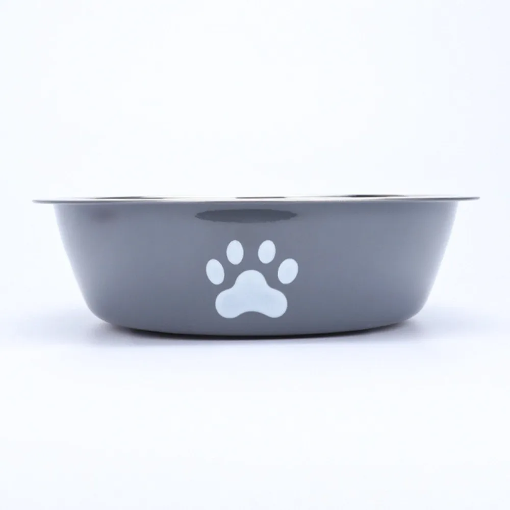 New Large Capacity Dog Bowl Anti-slip Anti-rust Pet Feeder Stainless Steel Double-layer Dog Water Bowl Suitable for Puppies
