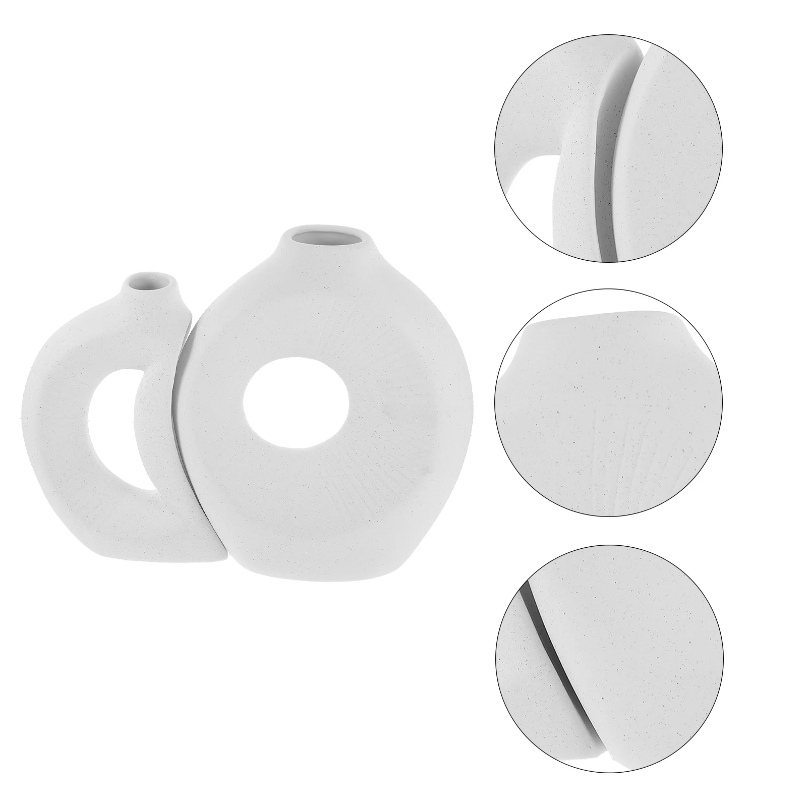 

1Set Modern Ceramic Vase Decorative Flower Holder for Home Office Desk Dried Flower Arrangement Ceramic Vases for Home Decor