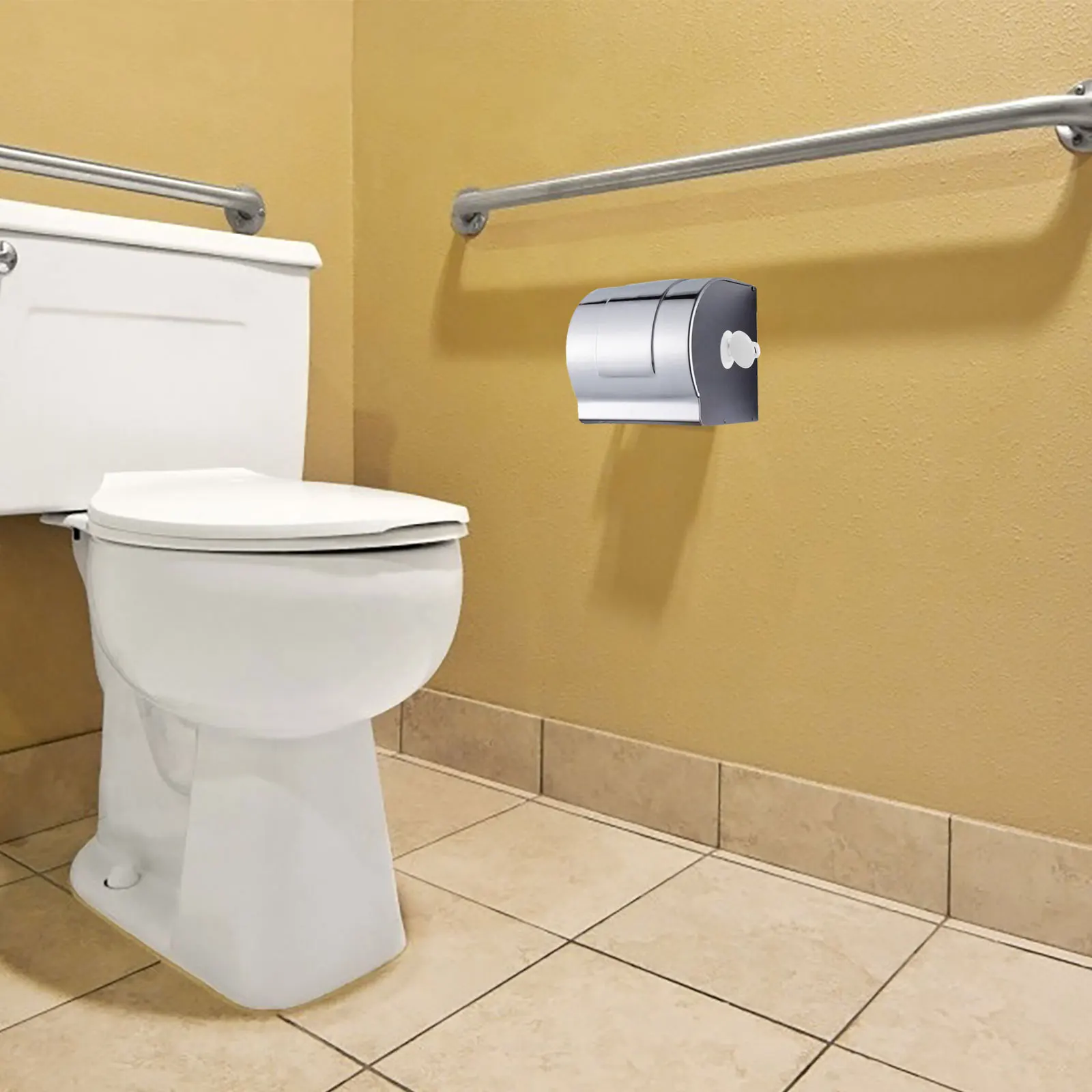 

Universal Key Set for Toilet Paper Dispensers Plastic Replacement Keys for Roll Tissue Boxes Bathroom Accessory