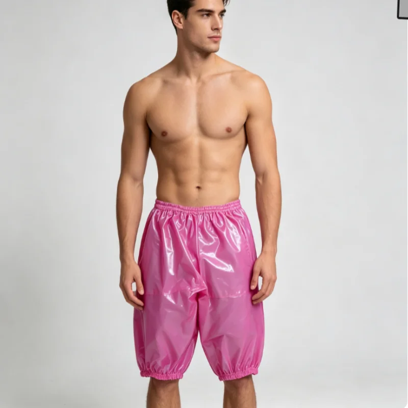 PVC Waterproof And Anti Slip ABDL Multi-Color Soft Shorts With Elastic Waist And Summer Rain Resistance