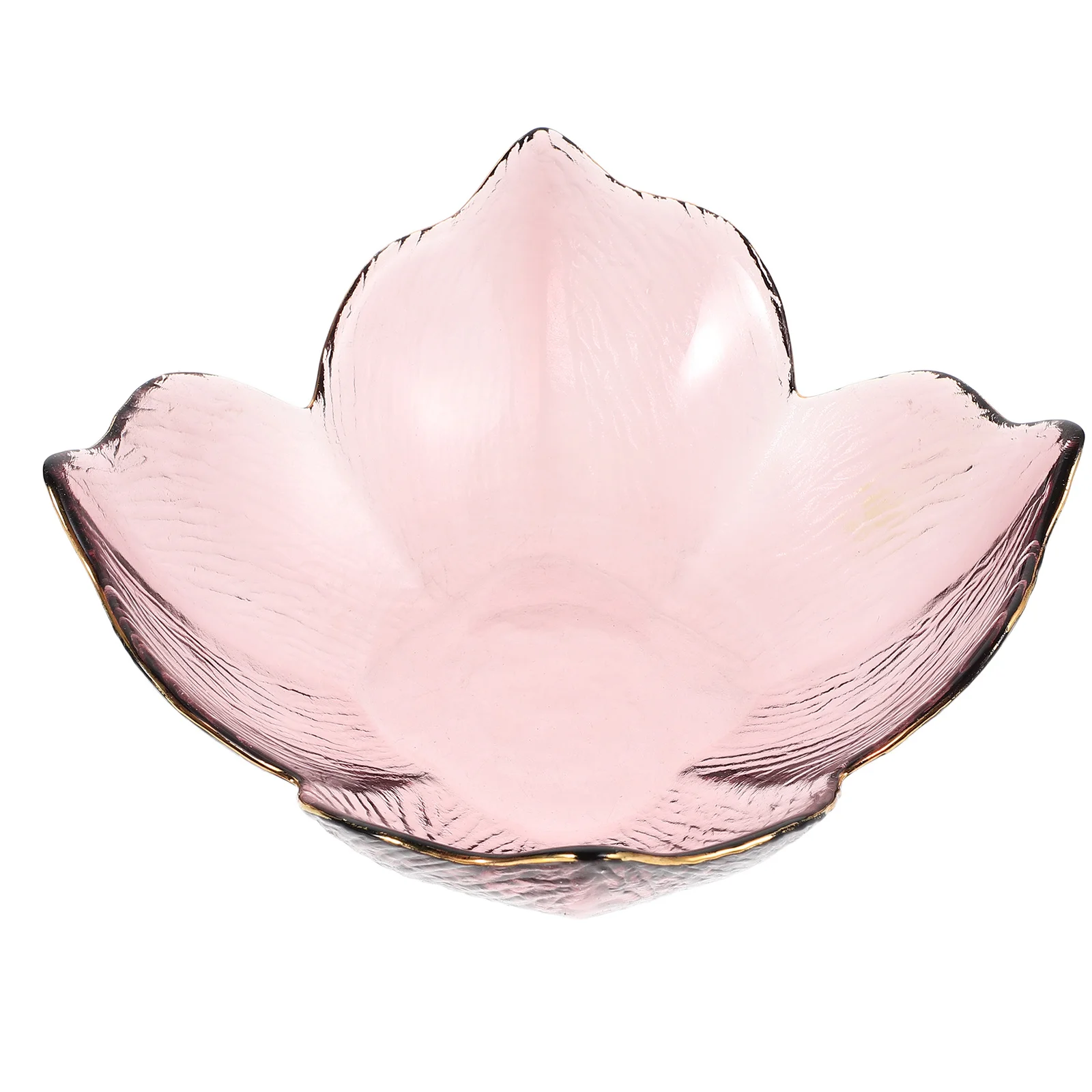 

Irregular Glass Bowl Creative Lily Shape Multi Functional Serving Salad Dessert Fruit Plate for Kitchen Party Holidays