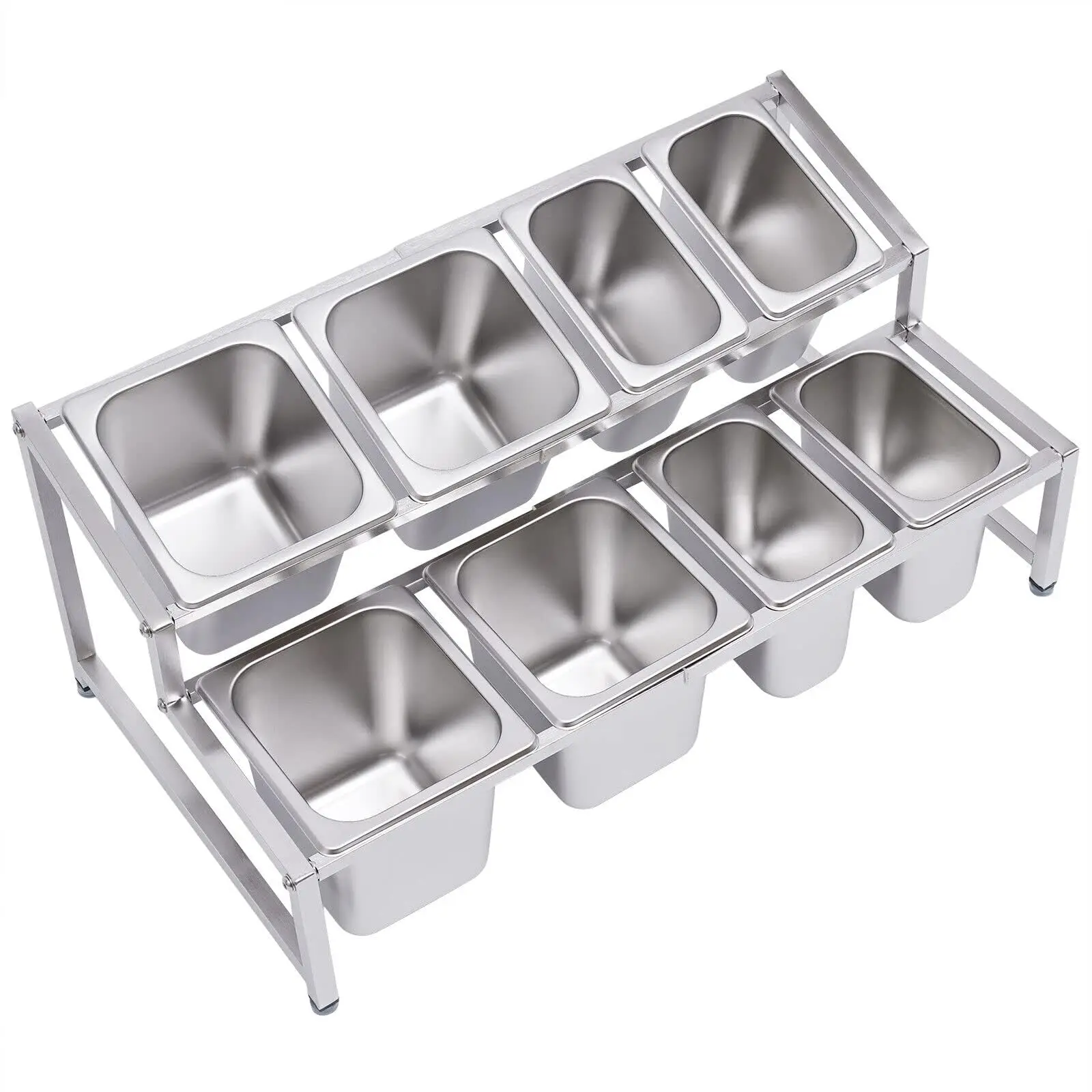 منظم توابل قابل للتوسيع، رف توابل من الفولاذ المقاوم للصدأ للمطبخ، تقديم الطعام، استخدام الحفلات #4