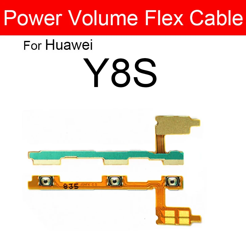 On Off Volume Power Flex Cable For Huawei Y9 Y7 Y6 Pro Y5 Prime 2020 2019 2018 2017 Y6p Y7p Y8p Y8s Y9s Buttons Flex Repair Part