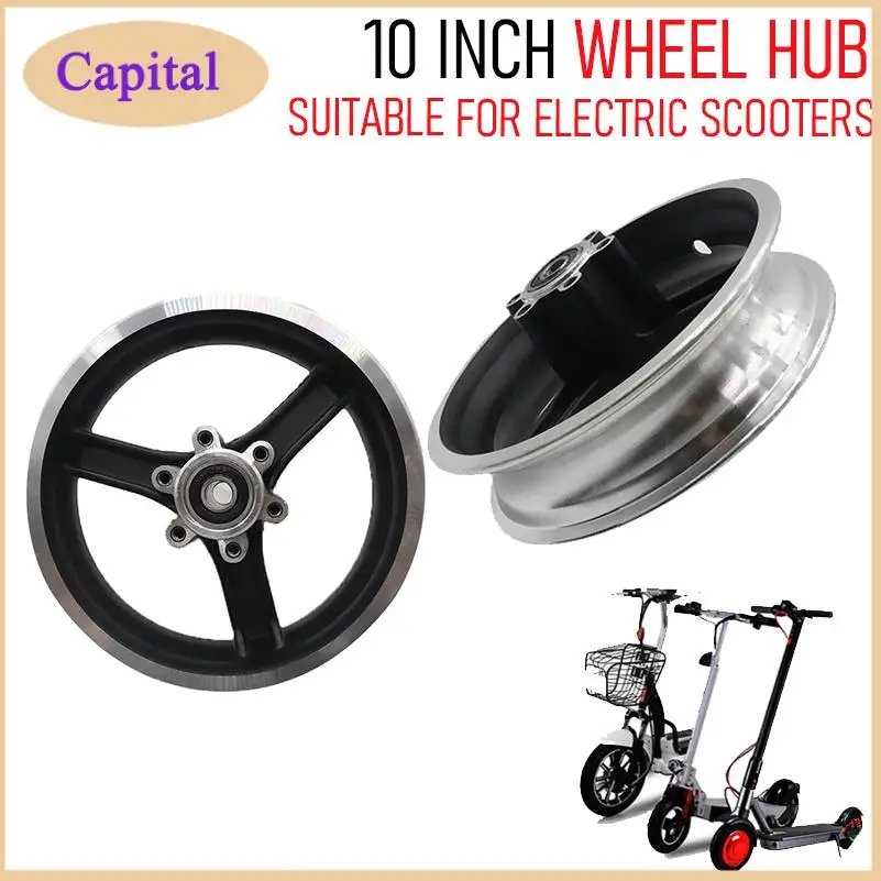 

10-дюймовое колесо для электрического скутера 10X2,50 с дисковым тормозом, ступица заднего колеса, встроенная ступица из алюминиевого сплава, аксессуары из стального кольца