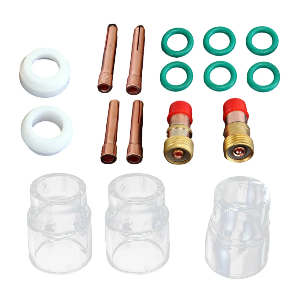 WP-17 Replacement TIG Gas Lens Standard 12 Cup TIG-welded Assembly Resists High Temperature Optimized Heat Dissipation Tools
