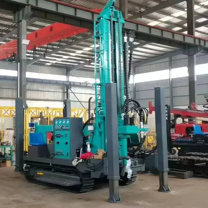 Hydraulic Water Well Drilling Rig Depth 100 To 1000 Meter Crawler Pneumatic Rotary Water Well Drilling Rig Machine Saudi Arabia