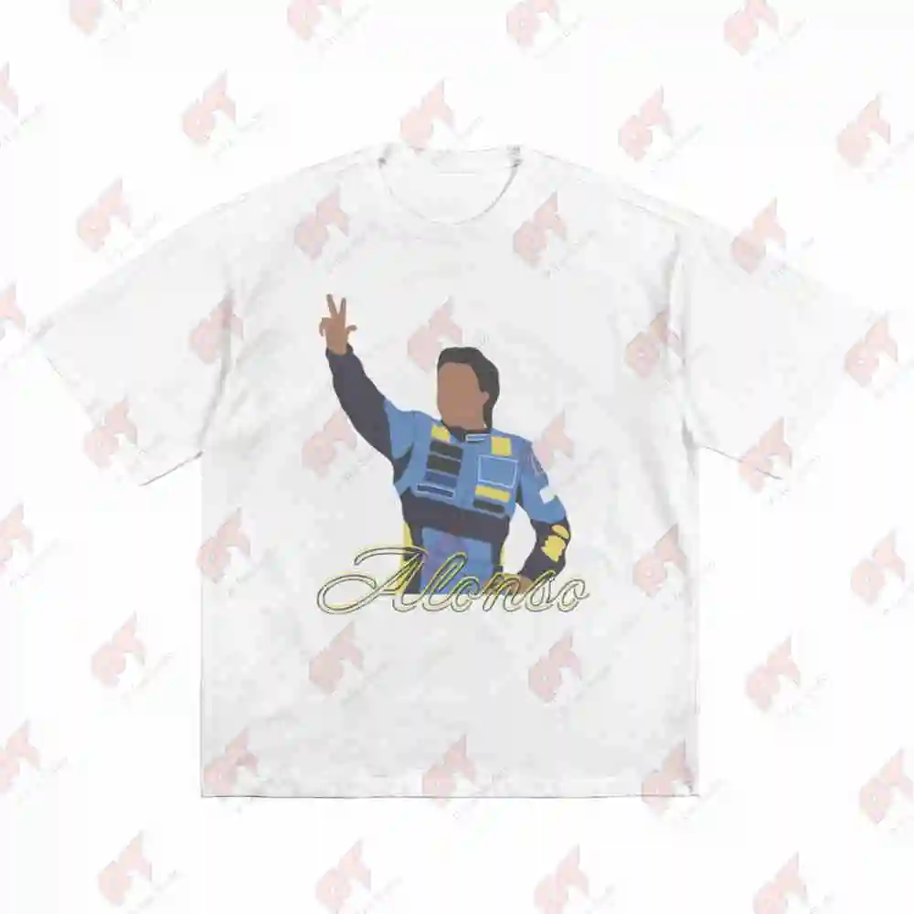 Fernando Alonso Humorous Name Short Sleeve Tee 100% Cotton T-Shirt