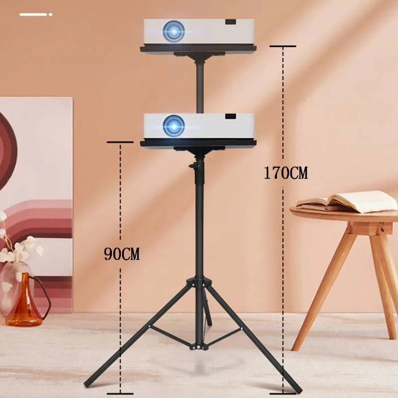 Thinyou 조정 가능한 범용 90CM 170CM 프로젝터 트레이 브래킷 휴대용 바닥 스탠드 데스크탑 노트북 홀더 텔레스코픽 삼각대