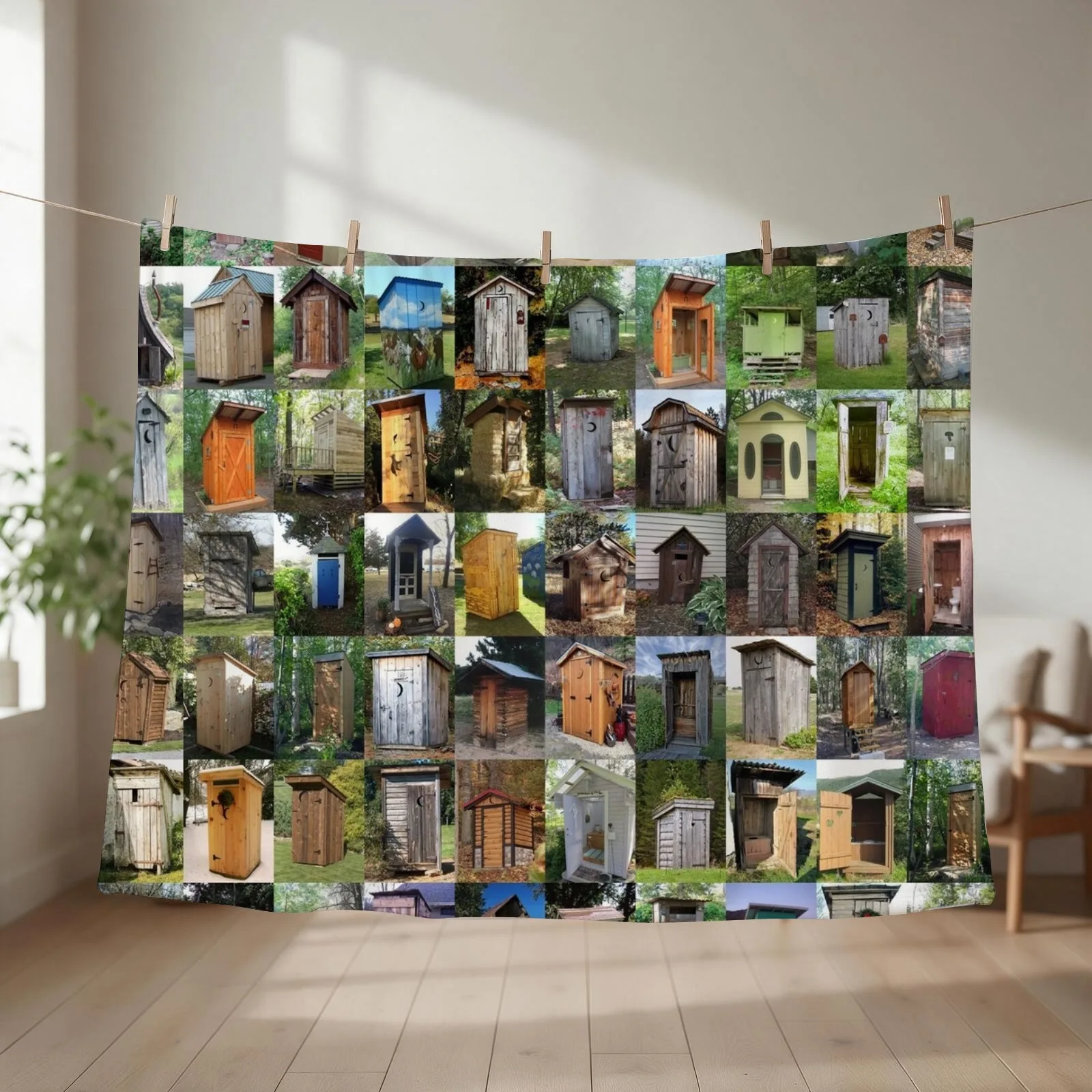 Outhouses Throw Blanket Quilt Bed Bed linens Sofas Blankets