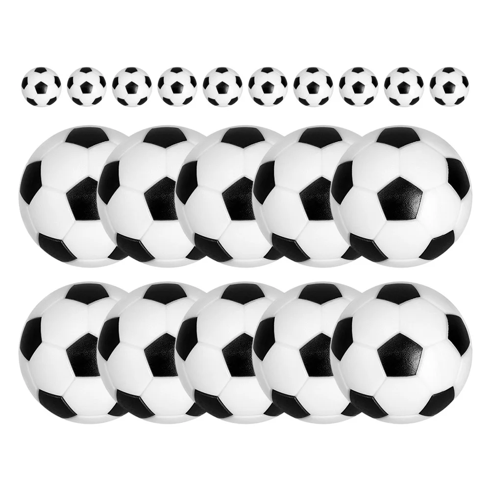 20Pcs Football Machine Parts Foosball Balls Resin Durable for Table Soccer Game Accessories Table Football Balls Replacement